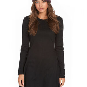 Ribbed Skater Dress