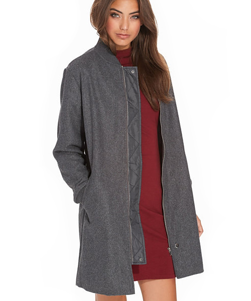 Plain Wool Coat