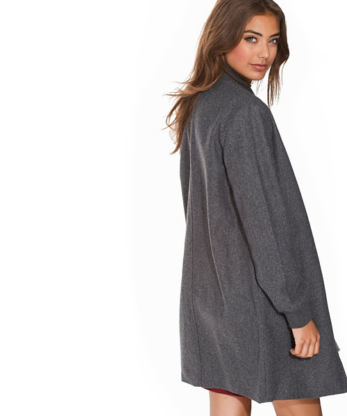 Plain Wool Coat - Image 2
